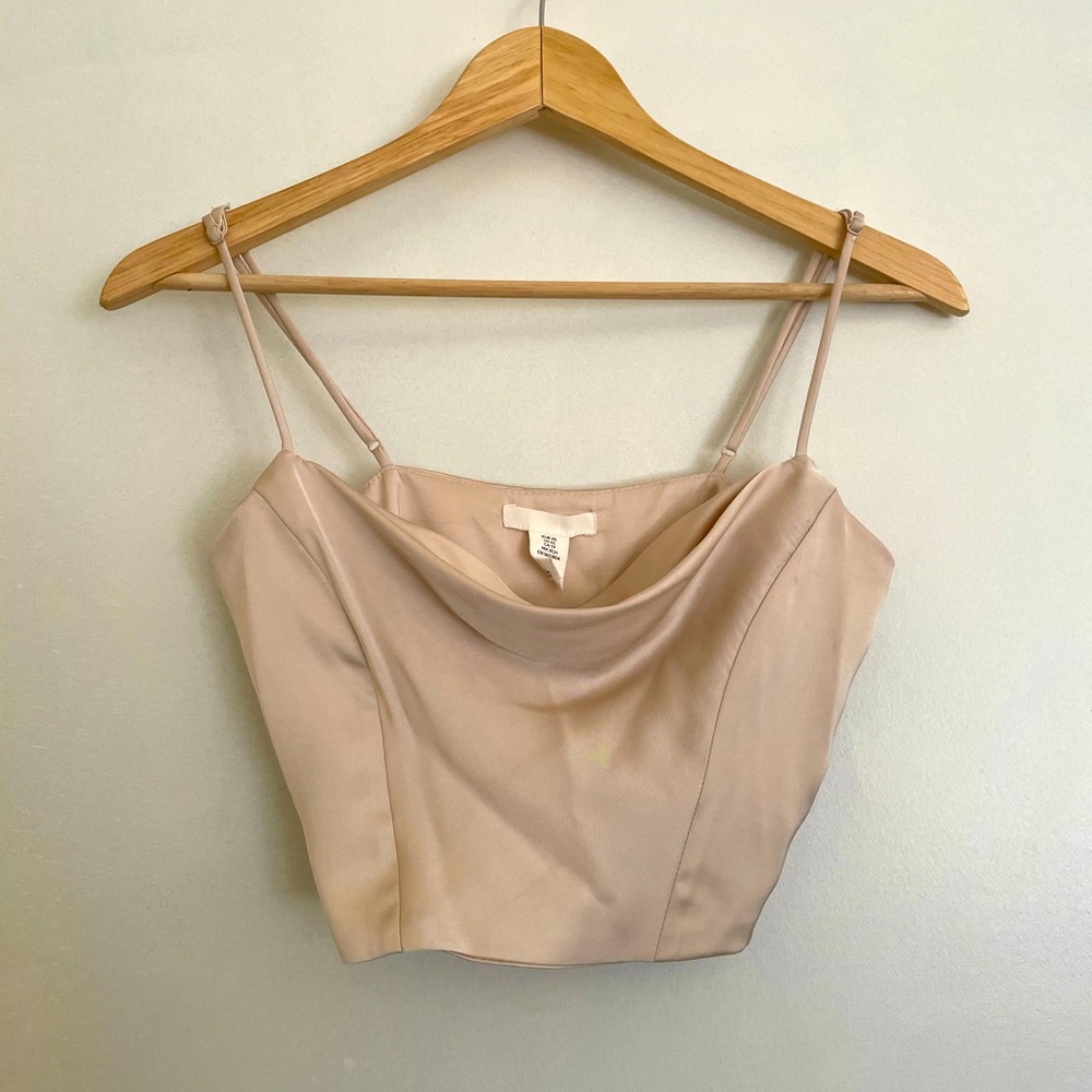 Cream crop top